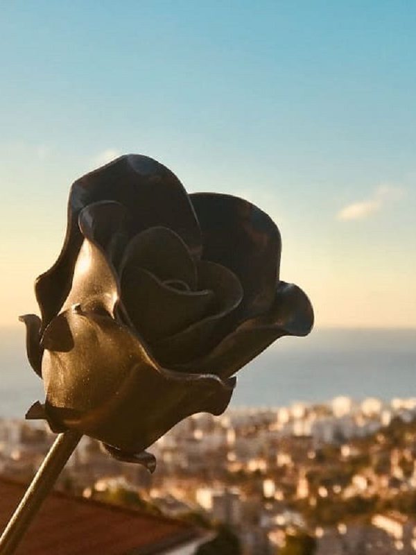 Une belle rose en métal, faite par Yoann Metal, ferronnier Nice !