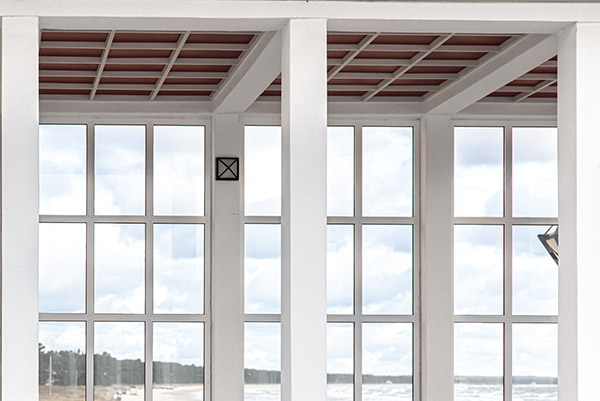 Extérieur d'une véranda en PVC